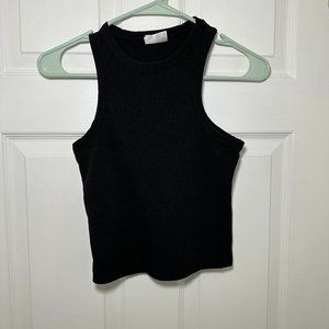 Livi by Olivia Rae Black Ribbed Tank Top Women's Small